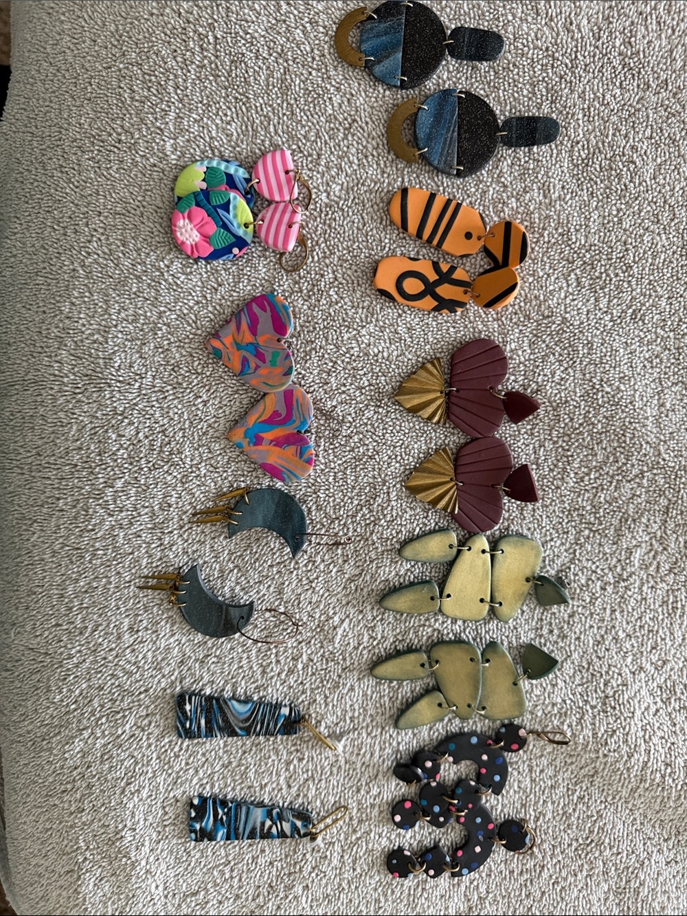 Assortment of earrings